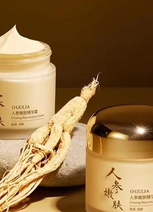 Омолаживающий крем для лица ogulia ginseng cream с женшенем и гиалуруновой кислотой, 60 грамм