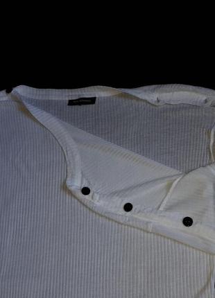 Пляжне біле плаття в рубчик з контрасными гудзиками won hundred (розмір 38-40)2 фото