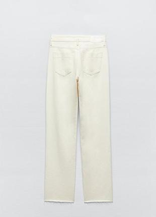 Прямые джинсы с разрезами zara straight10 фото