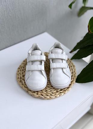 Белые кеды adidas 14cm 2