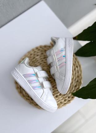 Белые кеды adidas 14cm 4