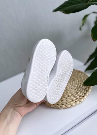 Белые кеды adidas 14cm 9