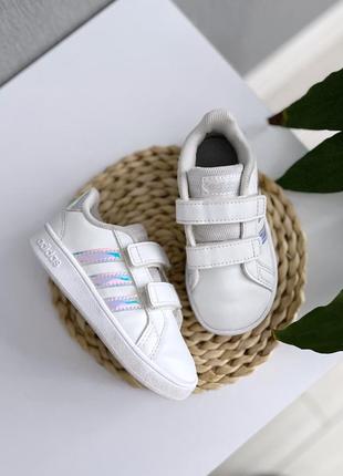 Білі кеди adidas 14cm5 фото