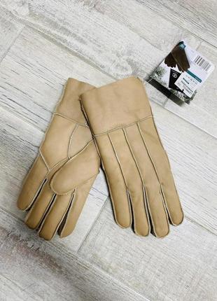 Якісні теплі, шкіряні рукавиці унісекс від lammfell handschuhe, розмір10