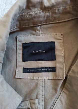 Легкая хлопковая куртка - пиджак без подкладки zara5 фото
