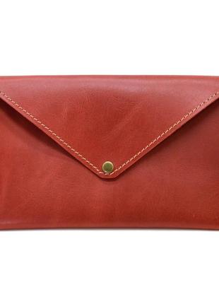 Женская поясная красная сумка-конверт tarwa rr-1002-3md
