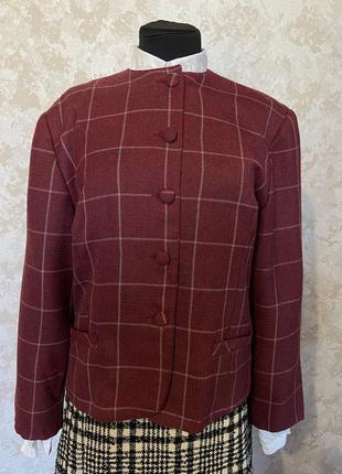 Вінтажний напіввовняний жакет від gerard darel франція