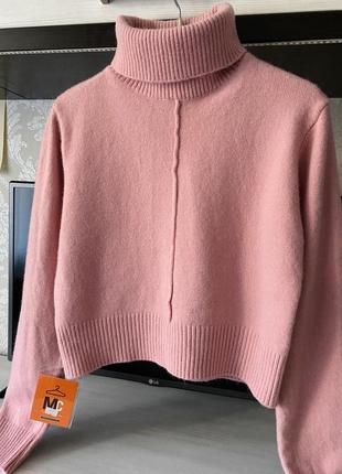 Женский укороченый теплый свитер, s-m. турция. новый с биркой.5 фото