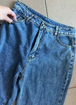 🧊базовые прямые джинсы мом mom jeans на высокой талии shein 10/м3 фото