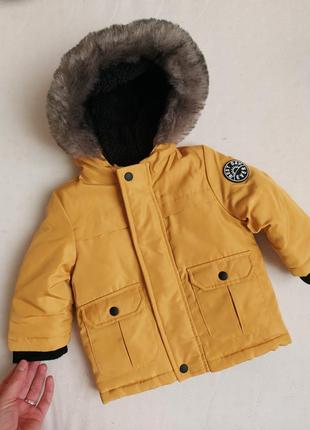Зимова курточка для дівчинки/хлопчика, 68-74см