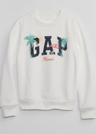 Світшот для дівчинки kids gap city logo sweatshirt