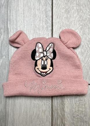 Шапка с ушками disney baby минни маус