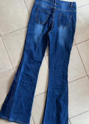🔝ідеальні джинси кльош на високій талії  12/l4 фото