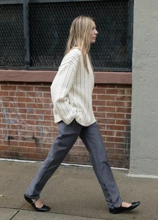 Стеганый свитшот в полоску оверсайз