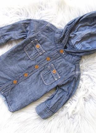 Качественная рубашка с капюшоном gap