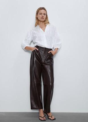 Zara блузка с вышивкой