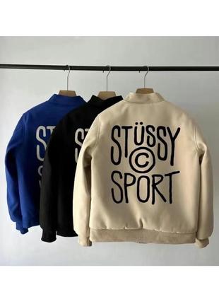 Бомер-куртка stussy1 фото