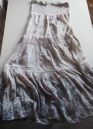 Макси юбка сарафан бохо стиль италия