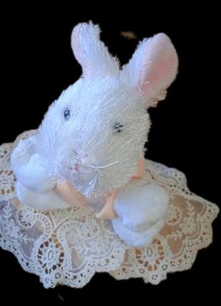М'яка іграшка біленький зайчик, заєць 18 см