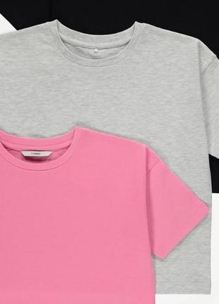Набор топов футболка для девочки george крупнобритания 100% хлопок 3 шт2 фото