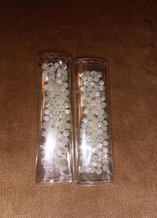 Натуральный жемчуг 3*4 мм набор 100 шт бусины4 фото