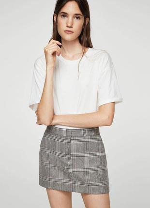 Mango тонкая шерстяная юбка