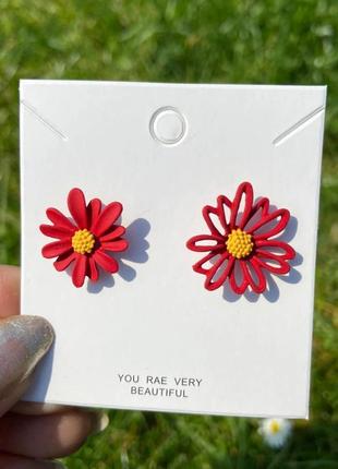 Сережки гвоздики ромашки