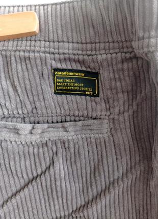 Zara нові вельветові штани джинси брюки вільного крою relaxed fit corduroy pants9 фото