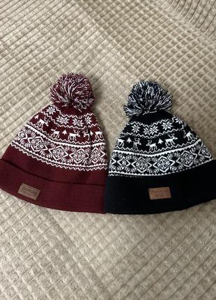 Тепла зимова шапка парні шапки шапочки зима