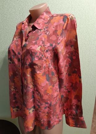 Винтажная рубашка натуральный шелк2 фото