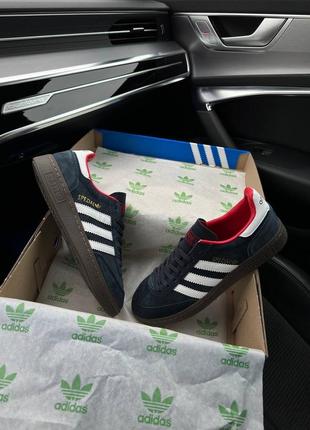 Мужские кроссовки adidas spezial / адидас специал демисезонные весенние, летние, осенние синие3 фото