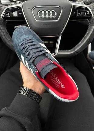 Мужские кроссовки adidas spezial / адидас специал демисезонные весенние, летние, осенние синие5 фото