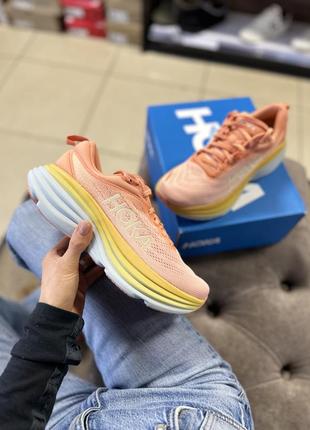 Оригинальные беговые кроссовки hoka one one bondi 8