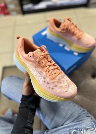 Оригинальные беговые кроссовки hoka one one bondi 85 фото