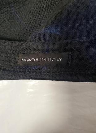 Шикарна італійська блузка туніка вільного фасону льон котон6 фото