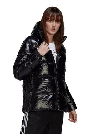 Женский пуховик куртка adidas glossy a-shape down puffer jacket( как nike puma) оригинал4 фото