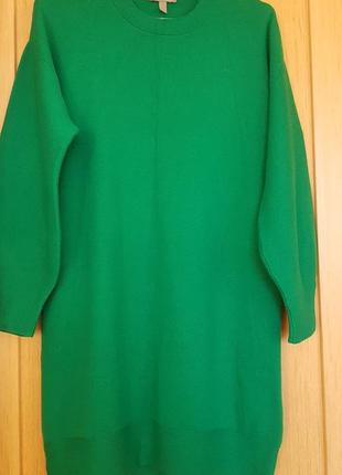 Платье свитер зеленое платье1 фото