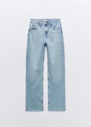 Прямые джинсы zara straight jeans6 фото