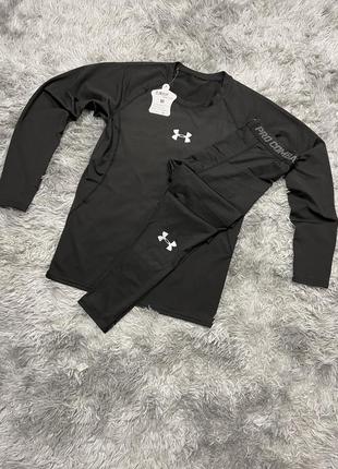 Комплект термобілизни under armour black,under armour,андер армор,термобілизна.1 фото