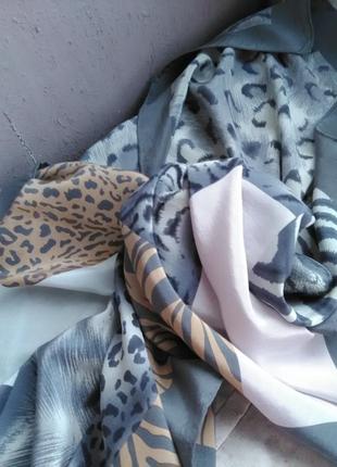 Шикарный платок из саржевого шёлка8 фото