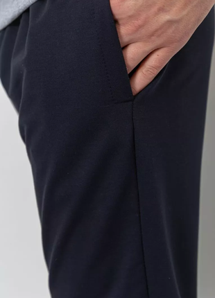 Спорт штани чоловічі двонитка, колір темно-синій, 241r80054 фото