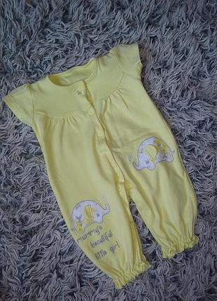 Песочник / боди для новорожденных девочка 0-3 месяцев рост 62см