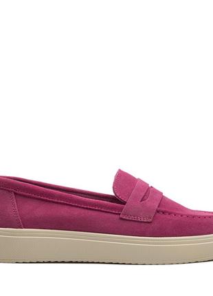 Замшевые женские туфли на розовой платформе 2462т-а4 фото