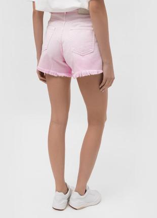 Шорти жіночі джинсові короткі джинсові шорти рожеві4 фото