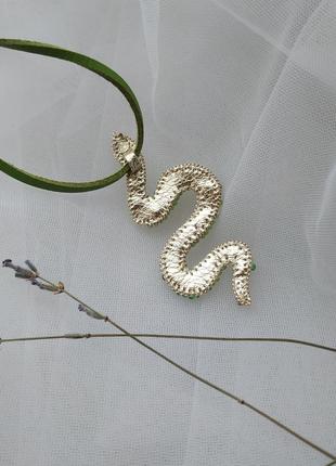 Кулон чокер 🐍 змея3 фото