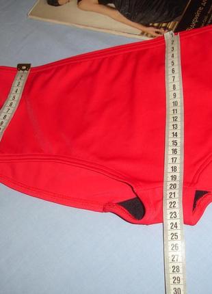 Низ от купальника раздельного женские плавки размер 50 / 16 красные шортиками4 фото