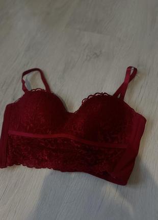 Корсет пуш ап, с имитацией сетевая