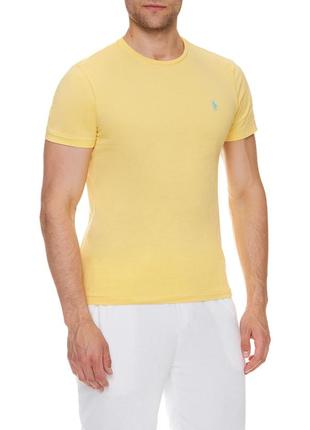 Чоловіча жовта футболка polo ralph lauren