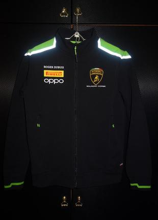 Кофта толстовка lamborghini jacket squadra corse softshell black оригинал мужская тепла м