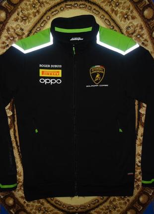 Кофта толстовка lamborghini jacket squadra corse softshell black